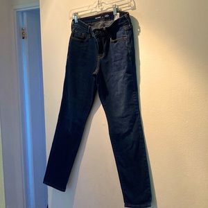 Straight leg Mid-Rise Dark blue jeans